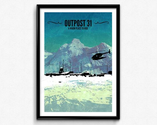 Discover The Thing Travel Poster/Print - Outpost 31 Poster/Print - The Thing John Carpenter, Kurt Russell, Horror Print, Scifi Print, CtrlAltGeek