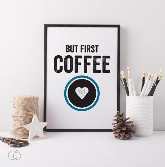 Discover Coffee Art Print - Inspirational Kitchen Decor