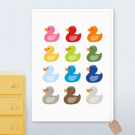 Discover Duck Art Print for Nursery Decor