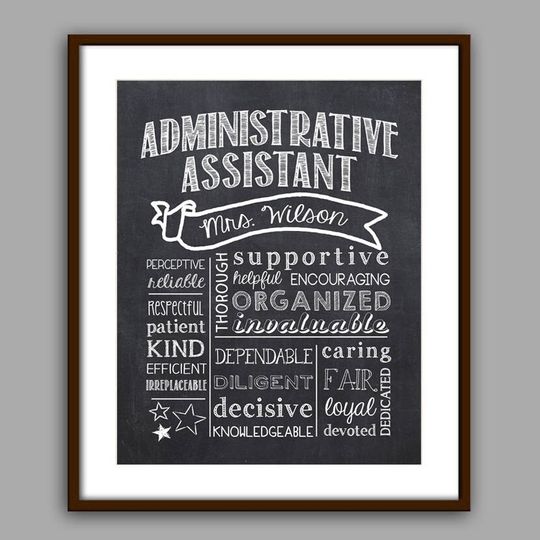 Discover Gift Print for Administrative Assistants