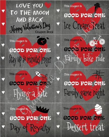 Discover Printable Love Coupon Book - Instant Gift Vouchers