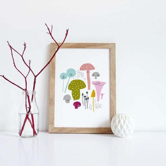 Discover Mushroom Kitchen Decor Printable Art