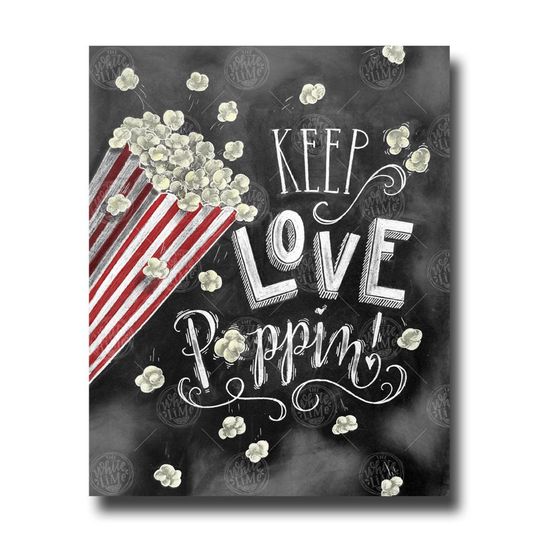Discover Wedding Popcorn Bar Sign - Rustic Wedding Decor