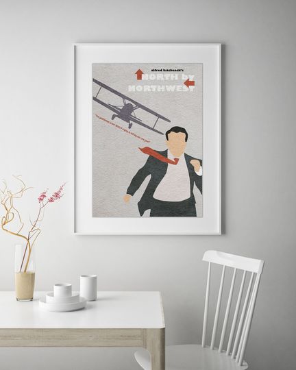 Discover North by Northwest Minimalist Alternative Movie Print & Poster