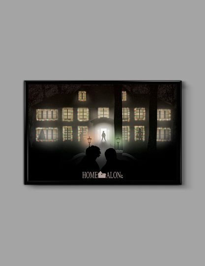Discover Home Alone 12 x 18 Inch Minimal Movie Poster Giclee Print