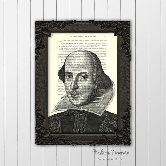 Discover Shakespeare Poster on Dictionary Page