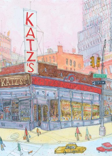 Discover Katz's Deli Art Print from New York