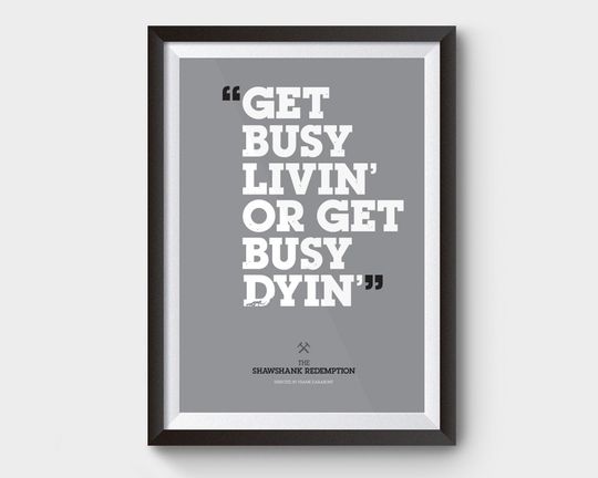 Discover Minimalist The Shawshank Redemption Movie Poster