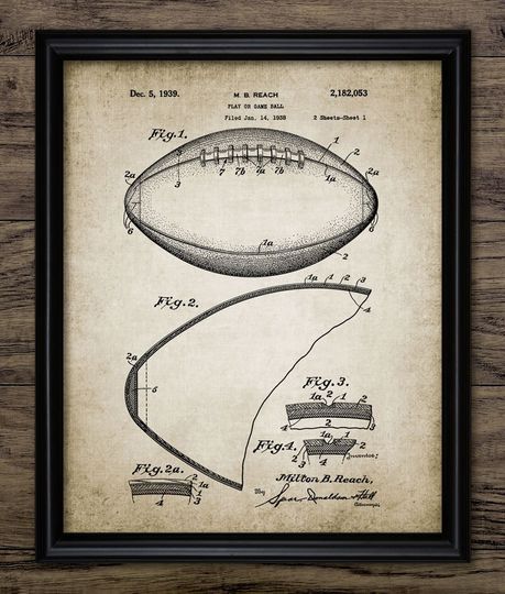 Discover Printable 1939 American Football Design