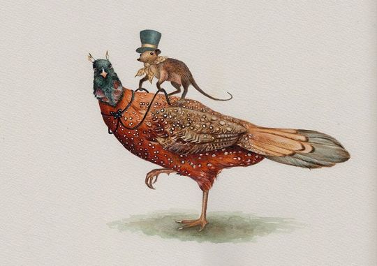 Discover Dandy Shrew Art Print from an original watercolour painting by Irene Owens