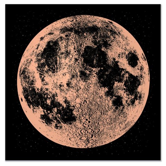 Discover Copper Moon Art Print - Boho Space Decor