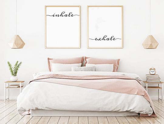 Discover Inhale Exhale Print, Yoga Wall Art, Wall Prints, Inhale Exhale Printables, Pilates Art, Relaxation Gifts, Breathe Print, Yoga decor,