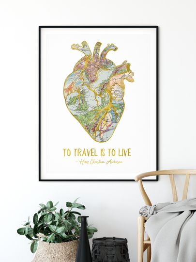 Discover Vintage World Map Art - Travel Decor Print