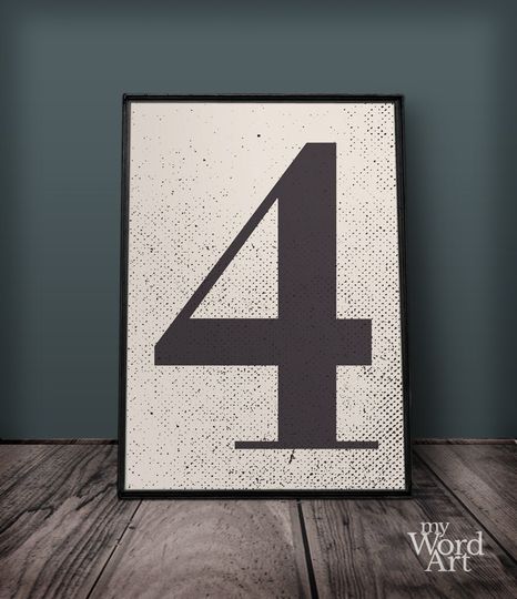 Discover Number Four Print - Decorative Wall Art for Kids