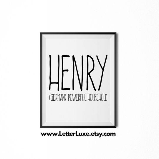 Discover Custom Name Meaning Art - Gift for Baby Showers