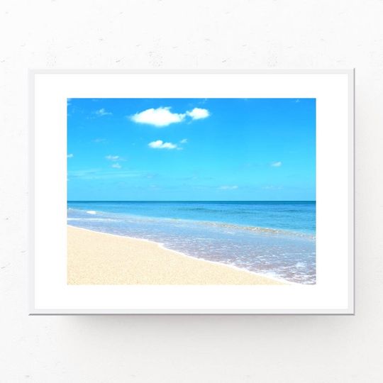Discover Tropical Beach Photo Print - Instant Download Decor