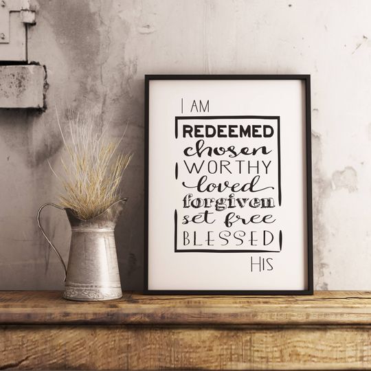 Discover I Am His Inspirational Christian Art