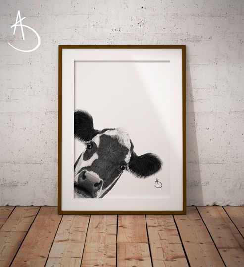 Discover Peekaboo Cow Drawing Printable Art