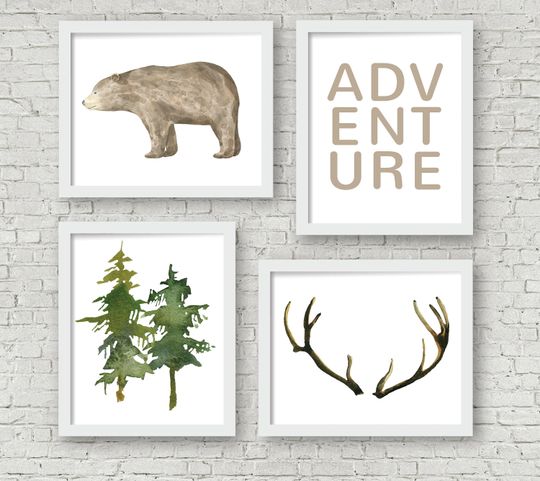 Discover Boys Adventure Wall Art Set - 4 Digital Prints