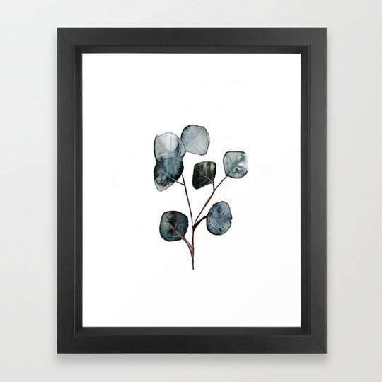 Discover Botanical Eucalyptus Watercolor Print, Frameable Wall Art, Botanicals, Eucalyptus Plant, Plants, art frame minimal