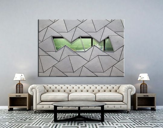 Discover Facade Artwork Canvas Print - Large Wall Decor