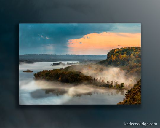 Discover Ferry Bluff Storm - Wisconsin River Local Photography Home Dcor Print