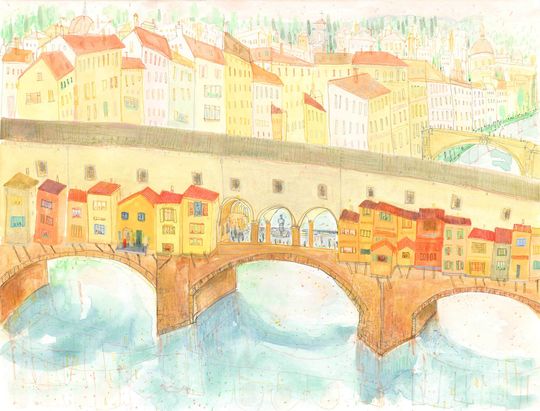 Discover Ponte Vecchio Art Print - Florence Watercolor Decor