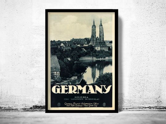 Discover Vintage Poster of Silesia Breslau - Travel Wall Art