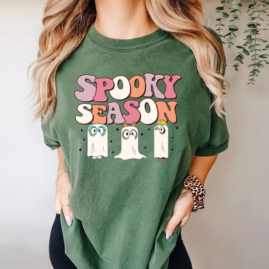 Discover BlueyDad Spooky Season Shirt, BlueyDad Bingo And Snickers Ghost Shirt