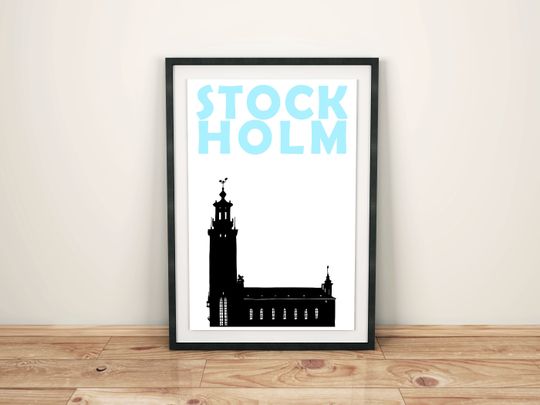 Discover Stockholm Sweden Art Print - Scandinavian Decor