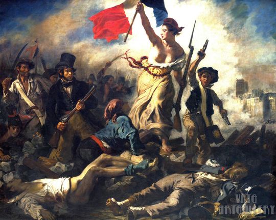 Discover Eugne Delacroix : Liberty Leading the People (1830) Canvas Gallery Wrapped or Framed Giclee Wall Art Print (D5060)
