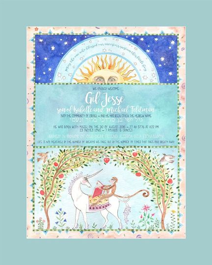 Discover Personalized Jewish Baby Gift Boy Naming Newborn Bris Certificate Custom Hebrew Name Toddler New Baby Brit Milah Ceremony Kids Name Keepsake