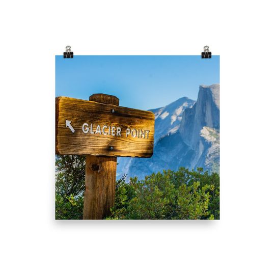 Discover Glacier Point Print - Yosemite National Park Gift - Looking at Half Dome
