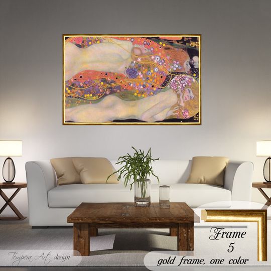 Discover Gustav Klimt, Water Serpents II, Klimt Canvas Print, Klimt Water Serpents, Wasserschlangen II