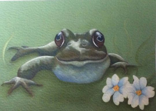 Discover frog painting, prints, art, picture, and original oil picture