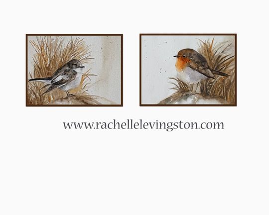 Discover Watercolor Bird Illustration Vintage Art Print