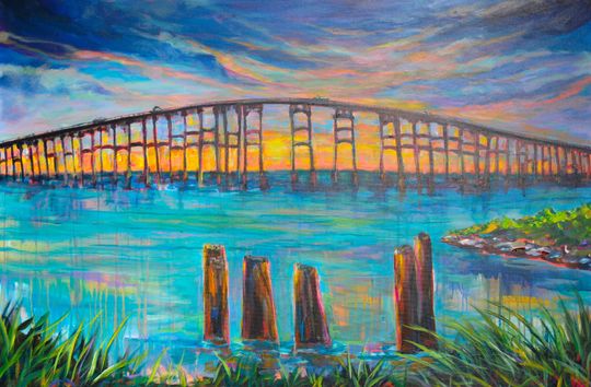 Discover Bonner Bridge Nags Head NC print