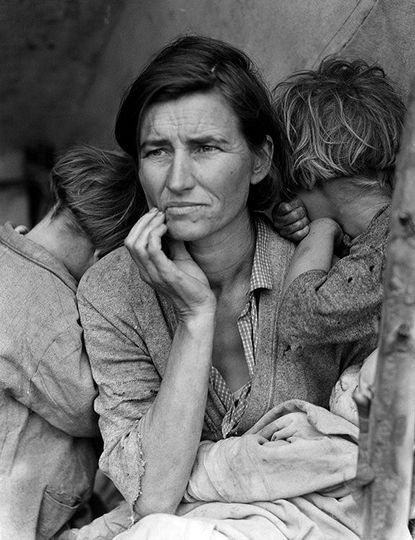 Discover Migrant Mother By Dorthea Lange Great Depression Dust Bowl Poster