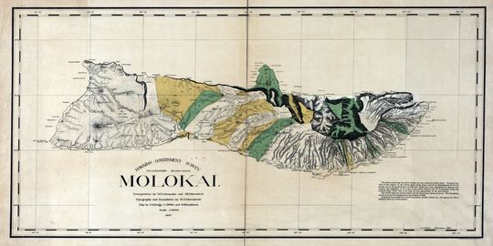 Discover 1897 Map of Molokai Hawaii