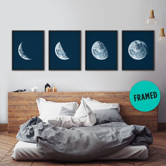 Discover Set of Moon Phases Prints - Decorative Wall Art
