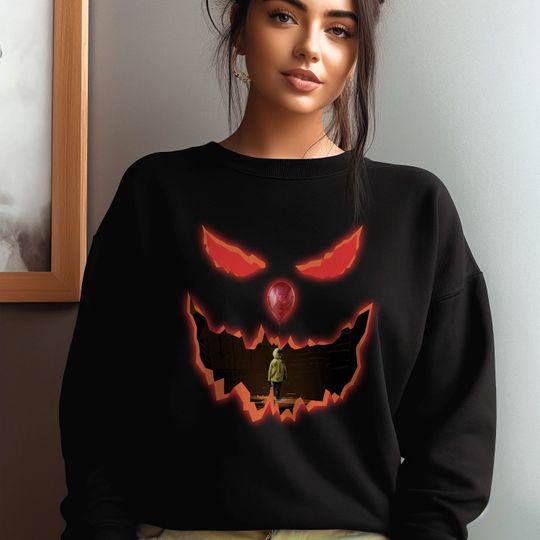 Discover Halloween Clown Sweatshirt, Horror Movie Sweatshirt, Halloween Scary Sweatshirt
