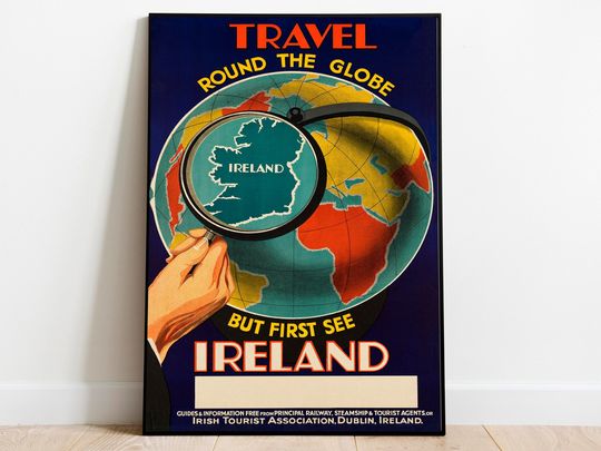 Discover Ireland Vintage Poster Art - Beautiful Wall Print for Decor