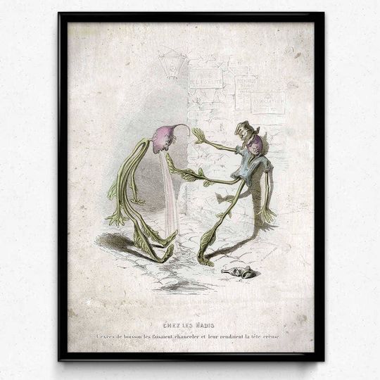 Discover Vintage Kitchen Humor Print - Botanical Poster Featuring Vegetables