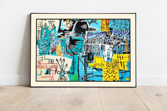 Discover J Michel Bsq - Bird on Money, Bsq Print, Street Art, Exhibition Poster, Bsq Poster, Pop Art, Abstract Art, Modern Art