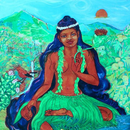 Discover Gicle of Pele, Goddess Pele, Gicle of original painting, Hawaiian Volcano Goddess, Goddess, Hawaii volcanoes, Hawaiian mythology