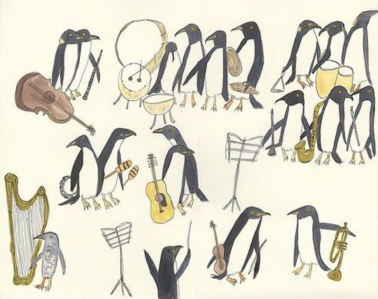 Discover Unorganized Orchestra.  Limited edition print by Vivienne Strauss.
