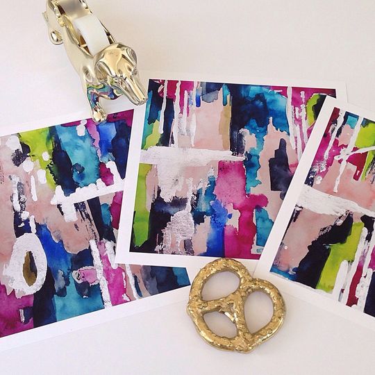 Discover Set of 3 Abstract Art Prints for Gallery Wall