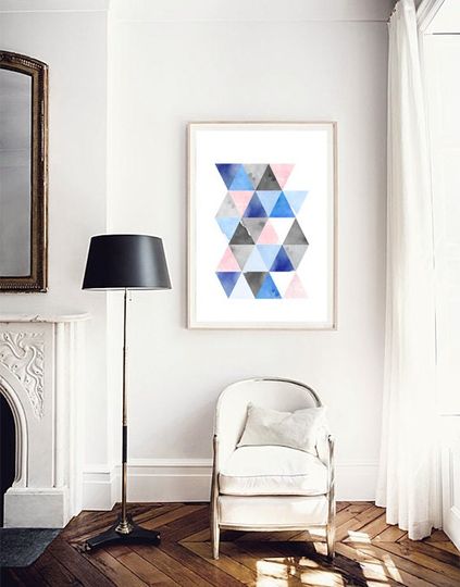 Discover Extra Large Pink Marble Abstract Art Print