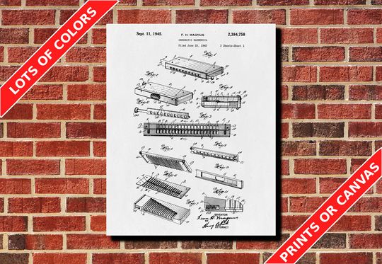 Discover Chromatic Harmonica Patent Print