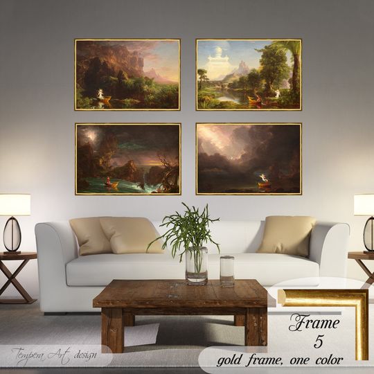 Discover Thomas Cole Print, The Voyage of Life, Thomas Cole Set Art, Childhood, Youth, Manhood, Old Age,
